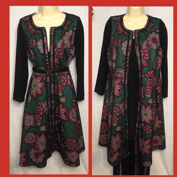Johnston & Bell. Dress/coat. Gorgeous floral and mesh detail. Size 14 - Picture 2 of 16